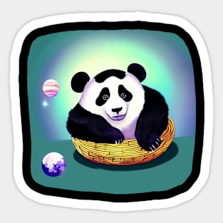 Biggest Panda In Universe  - Adorable Panda - Kawaii Panda Sticker